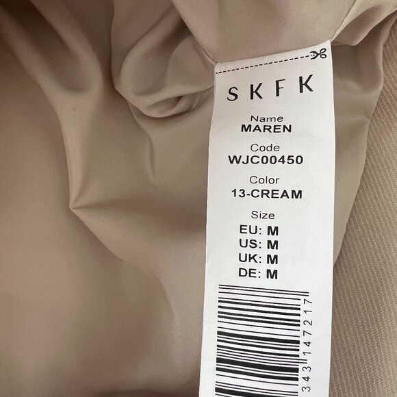NWT SKFK Maren Cream Convertible Biker Jacket | Vest Medium Reg. $279 - Picture 13 of 16